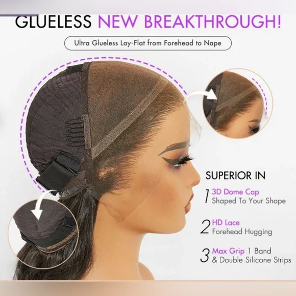 18” Pre-Max 2.0 Wig/Nature Max Highlights Color/Deep Wave/Glueless 13x6 Frontal🔥 - Picture 10 of 16